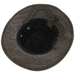 Washed Cotton Stoffhut Mit Kinnband -Hut Discounter Washed Cotton Stoffhut mit Kinnband dunkelbraun.61344 2rf17