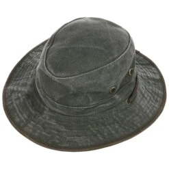 Washed Cotton Stoffhut Mit Kinnband