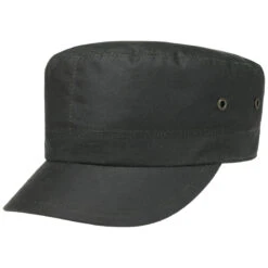 Waxed Armycap By Lierys -Hut Discounter Waxed Armycap by Lierys oliv.59964 rf14