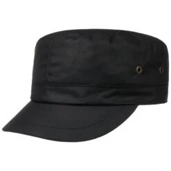 Waxed Armycap By Lierys -Hut Discounter Waxed Armycap by Lierys schwarz.59964 rf4