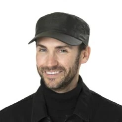 Waxed Armycap By Lierys -Hut Discounter Waxed Armycap by Lierys.59964 8