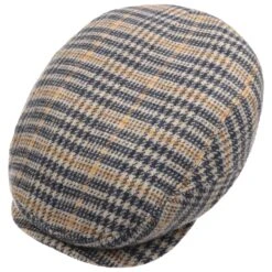 Wool Check Flatcap By Stetson