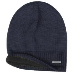 Wool Oversize Beanie By Stetson -Hut Discounter Wool Oversize Beanie by Stetson dunkelblau.48509 1rf192